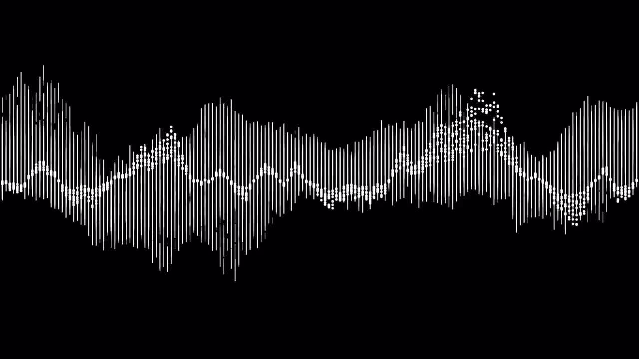 A visual representation of a digital sound wave 